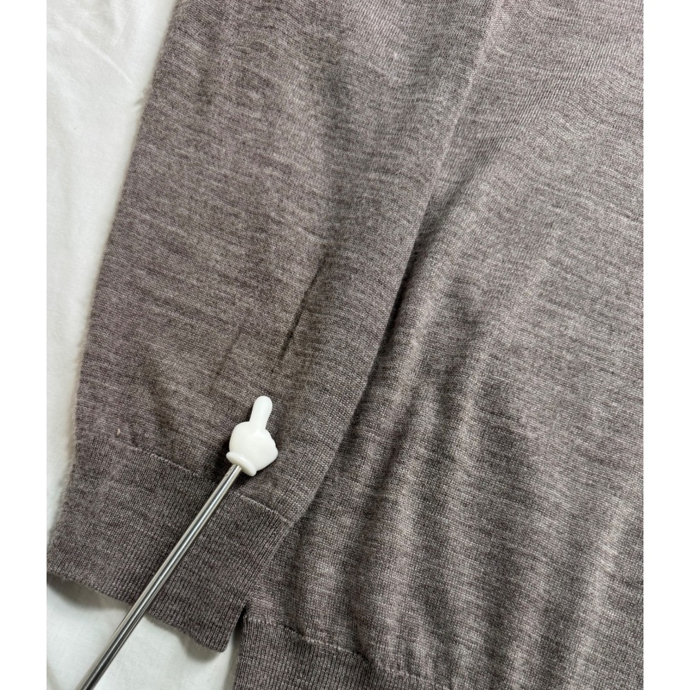 Stafford Mens Taupe 100% Merino Wool Mock Neck Sweater XXL 2XL Outdoor - Picture 11 of 11